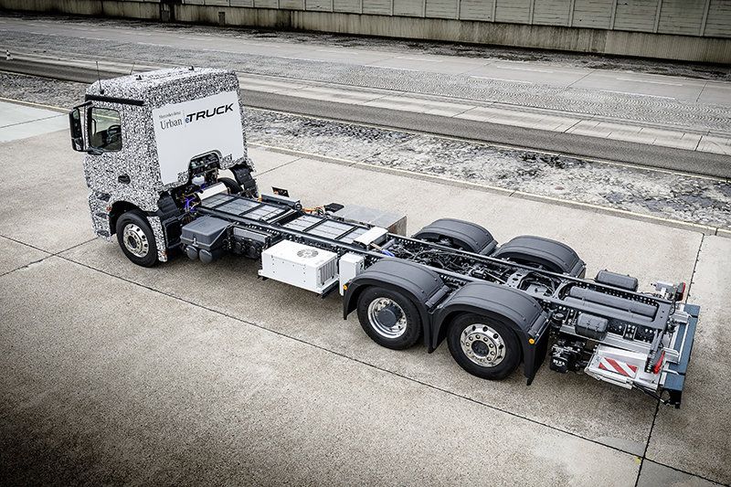 Mercedes-Benz Trucks; Urban eTruck; Elektro-Lkw; Weltpremiere;  Elektromobilität; modulares Batteriekonzept; Verteilerverkehr ; Mercedes-Benz Trucks; Urban eTruck; Electro-Lkw; world premiere; electric mobility; modular battery concept; distribution;