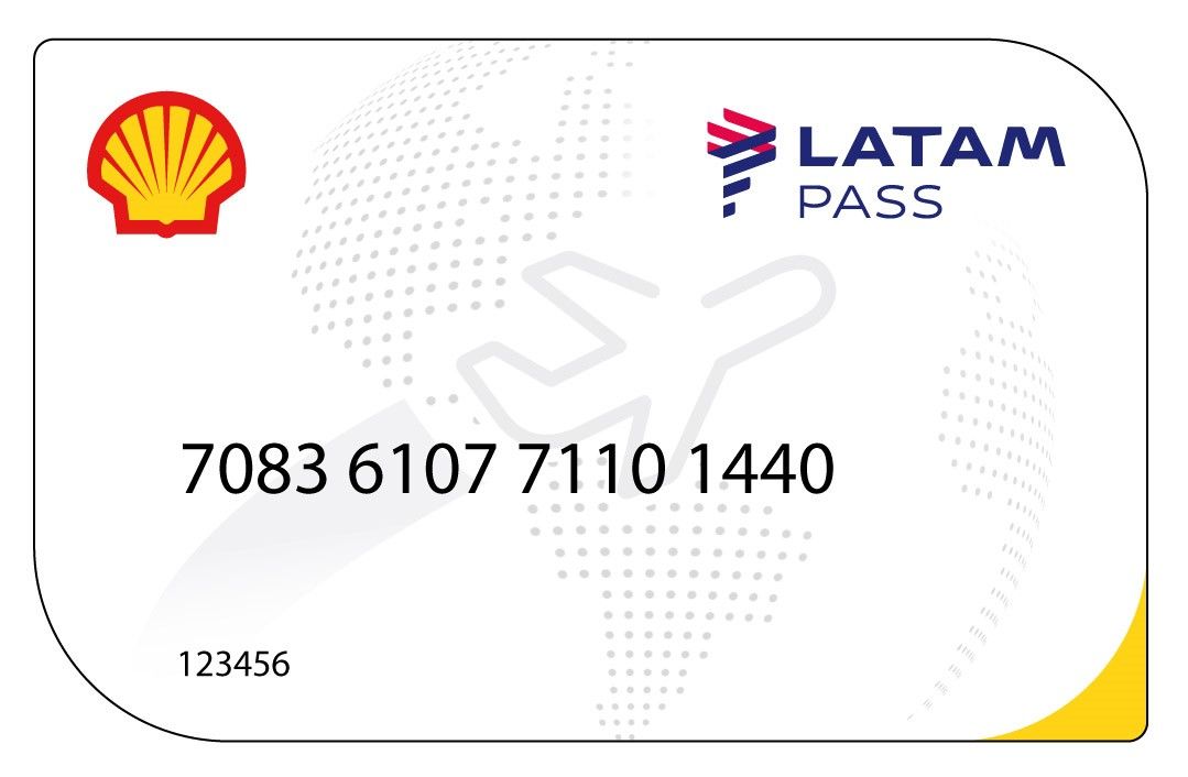 Tartjeta Shell LATAM Pass