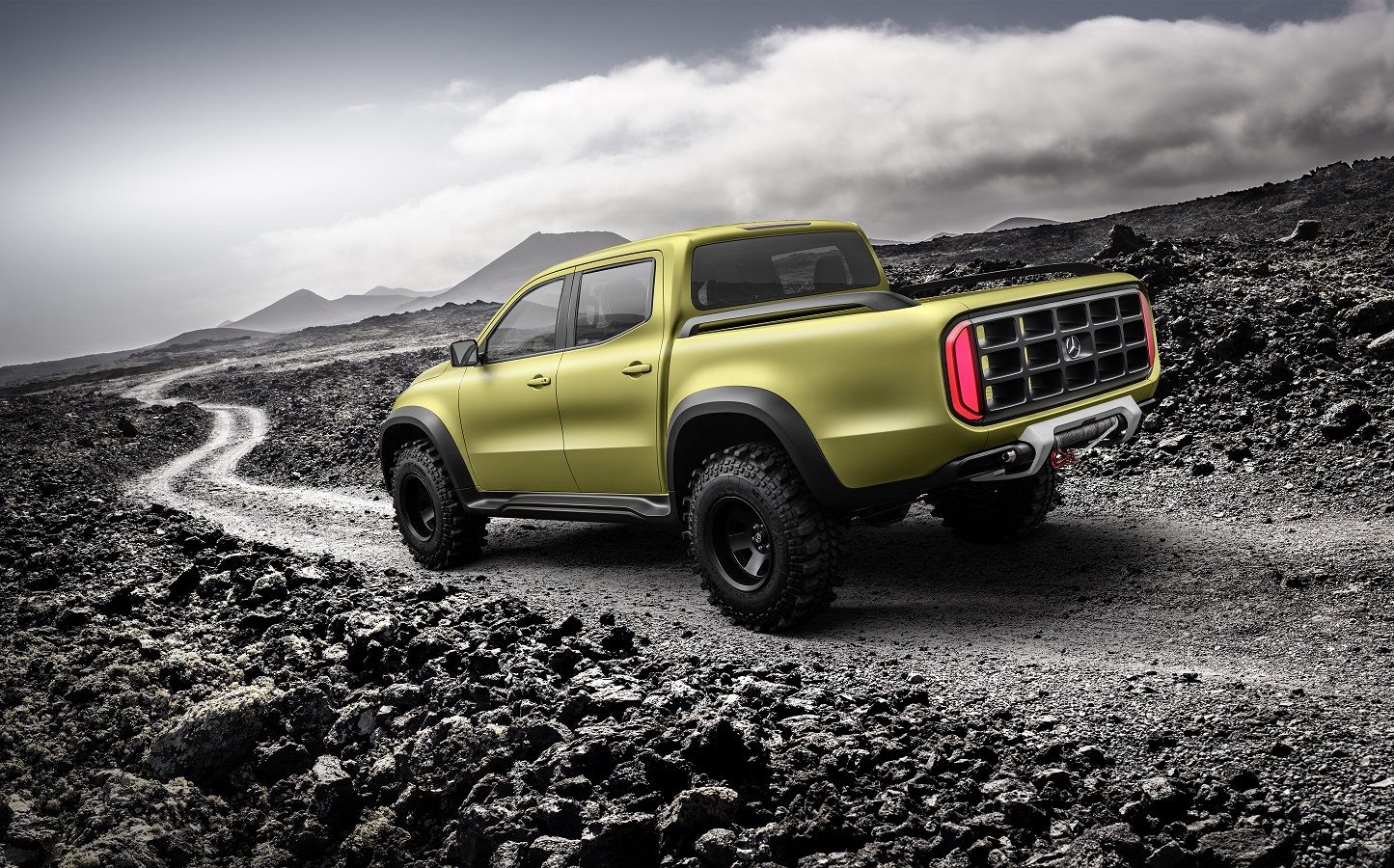 Mercedes-Benz Concept X-CLASS powerful adventurer – Exterieur, Lemonaxmetallic // Mercedes-Benz Concept X-CLASS powerful adventurer – Exterior, Lemonax metallic